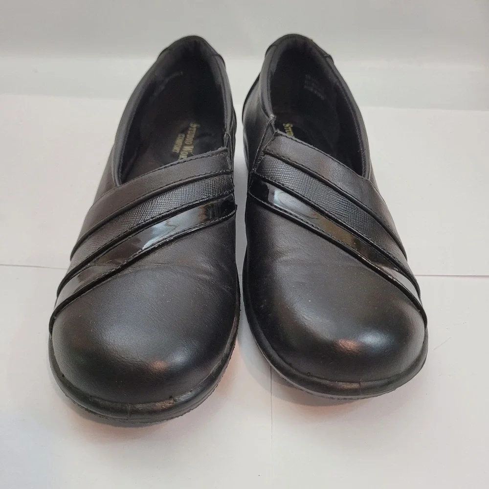 Studio Works Lyric Loafers Womens 6 Black Slip On Comfort Shoes SW-LYRIC-1P